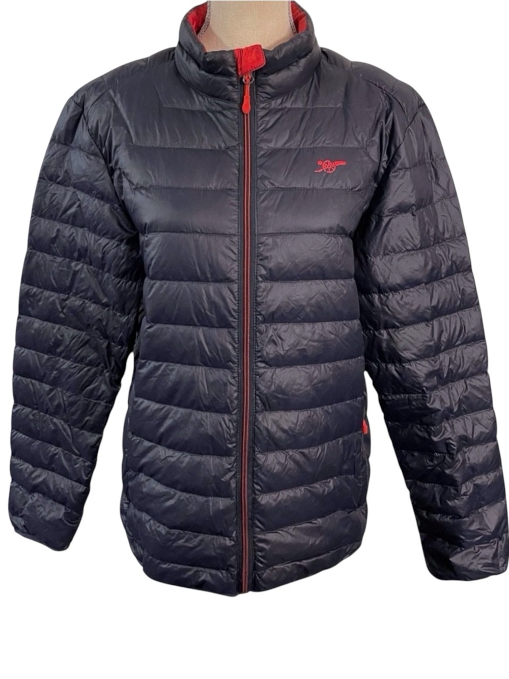 The Arsenal Navy with Red Accents Lightweight Down Puffer Jacket (M)